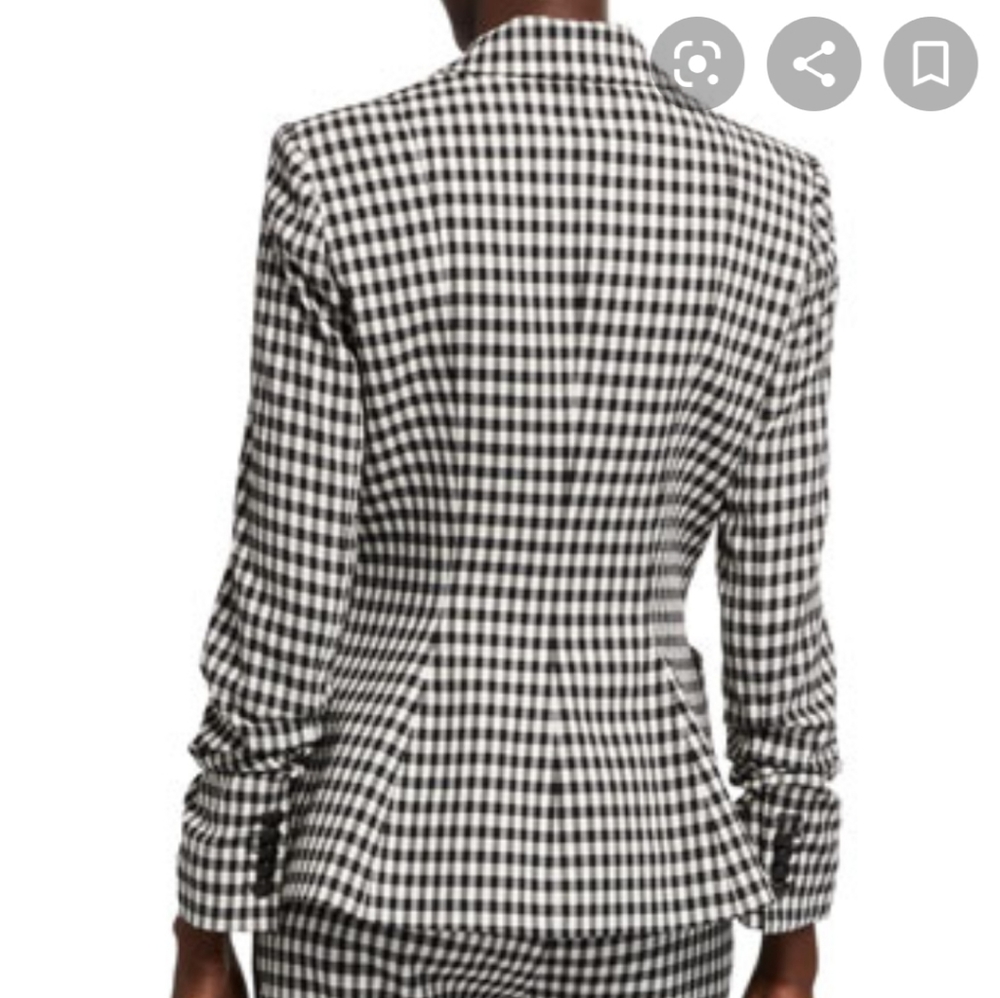 EUC Veronica Beard Caldwell Gingham Dickey Jacket - Picture 2 of 10